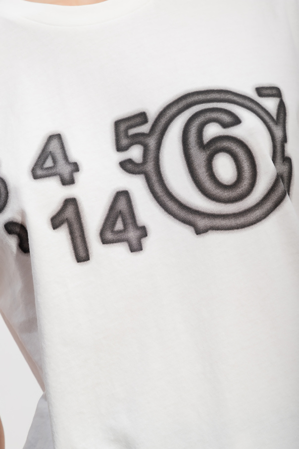 ◆◆VIP◆◆ MM6 ロゴ ツーレイヤー コットン Tシャツ 大人もOK!【国内発】MM6 メゾンマルジェラ キッズ ロゴTシャツ